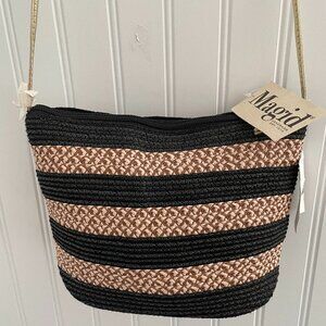 NWT MAGID Straw Shoulder/Cross Body Bag